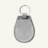 Grey Leather AirTag Holder