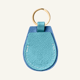 Light Blue Leather AirTag Holder