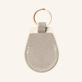 Light Grey Leather AirTag Holder