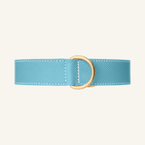 Light Blue Leather Collar