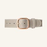 Light Grey Leather Collar