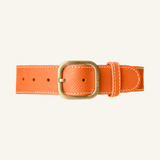 Orange Leather Collar