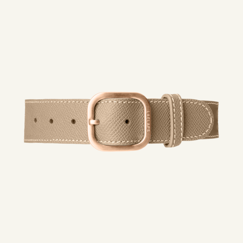 Taupe Leather Collar