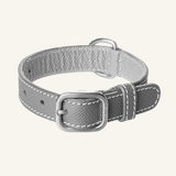 Grey Leather Collar