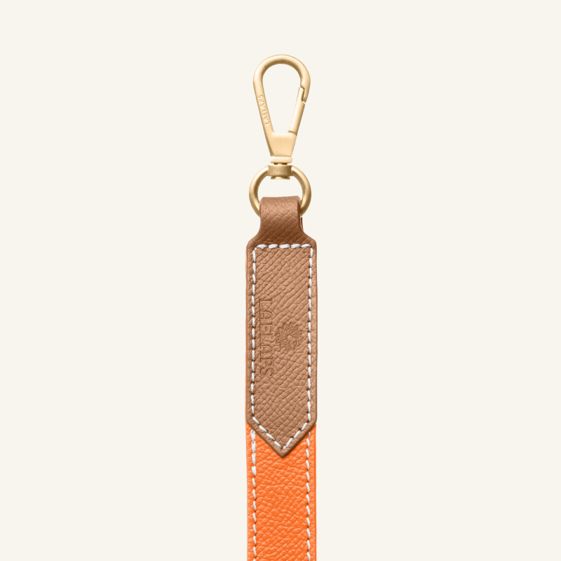 Orange Leather Leash