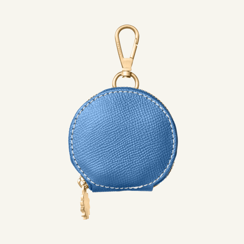 Blue Leather Treat Bag