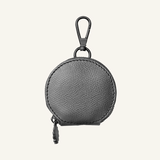Graphite Leather Treat Bag