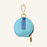 Light Blue Leather Treat Bag