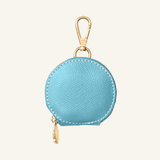 Light Blue Leather Treat Bag