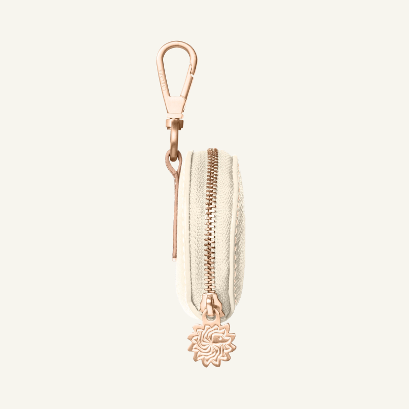 Off White Leather Treat Bag