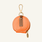 Orange Leather Treat Bag