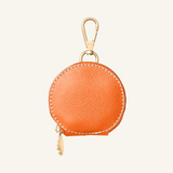 Orange Leather Treat Bag