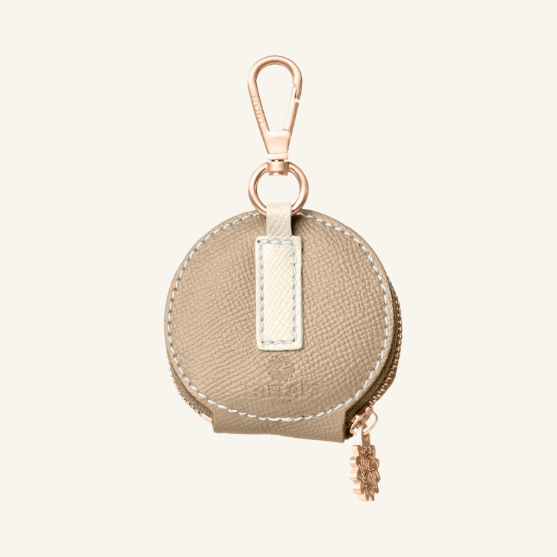 Taupe Leather Treat Bag