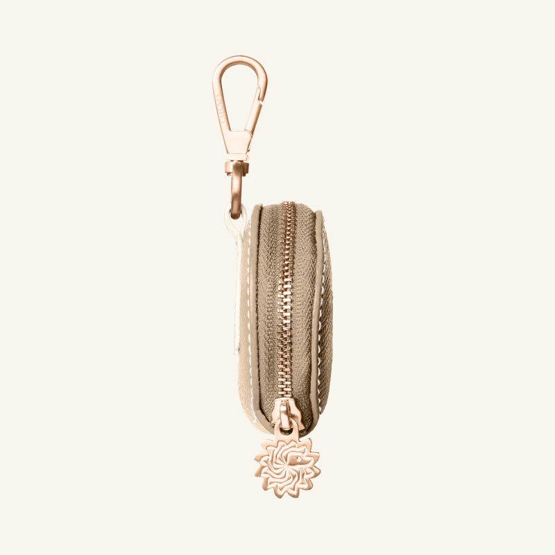 Taupe Leather Treat Bag