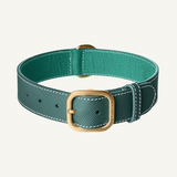 Green Leather Collar