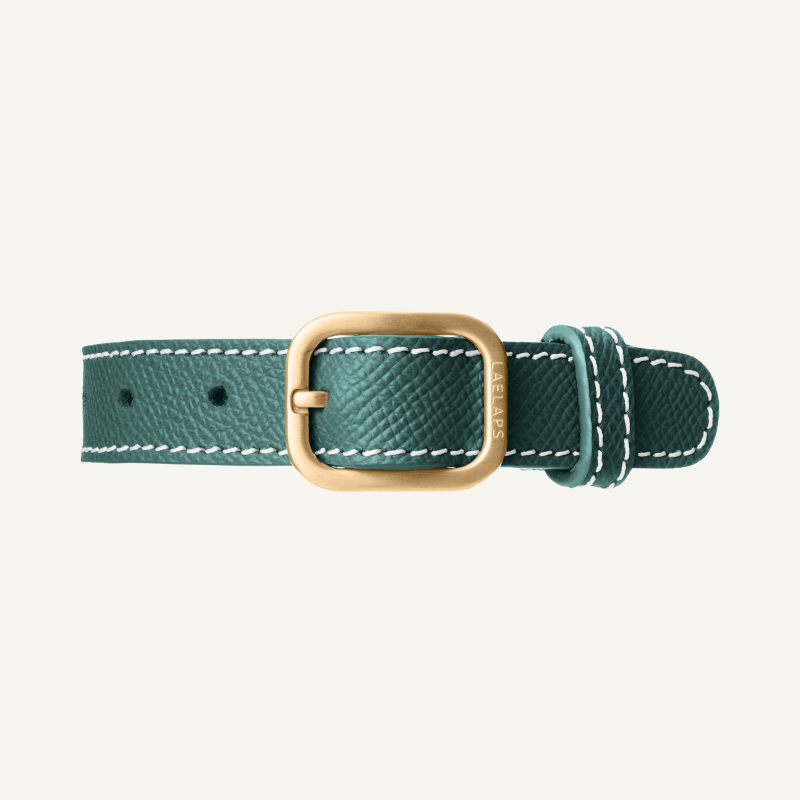Green Leather Collar