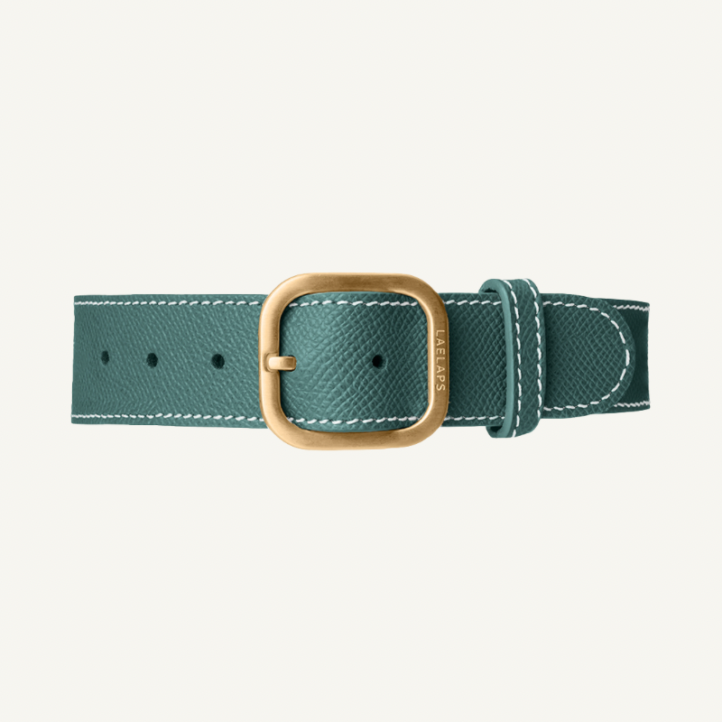 Green Leather Collar