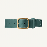 Green Leather Collar
