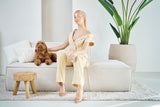 Camel leather dog accessories