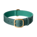 Green Leather Collar