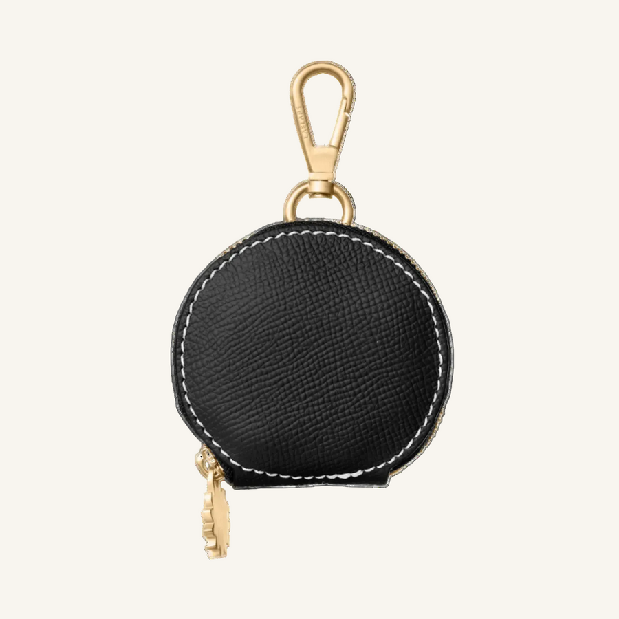 Black Leather Treat Bag