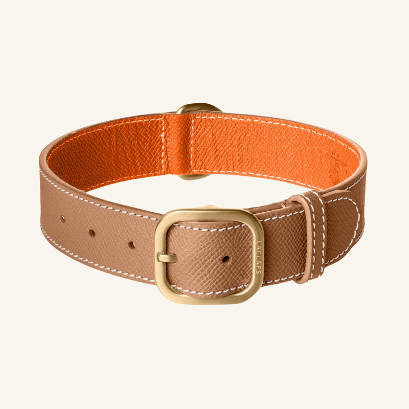 Leather Collar Camel