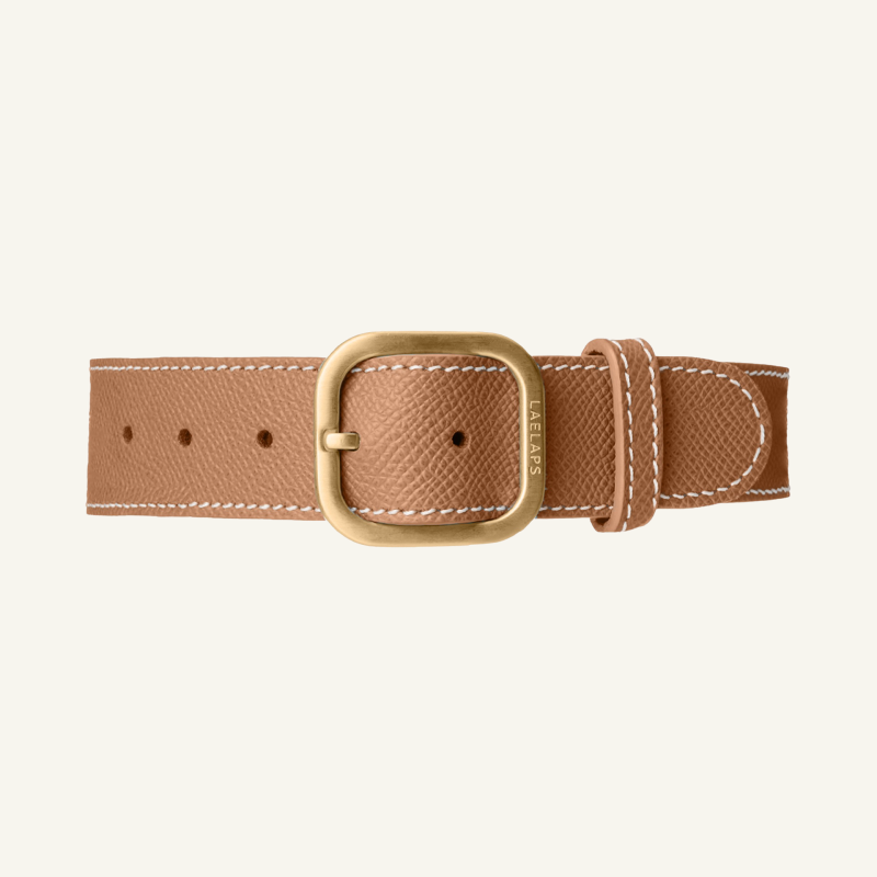 Leather Collar Beige