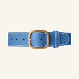 Leren Halsband Blauw