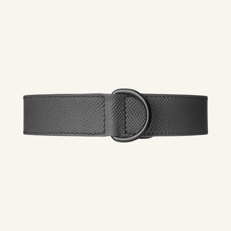 Leren Halsband Graphite