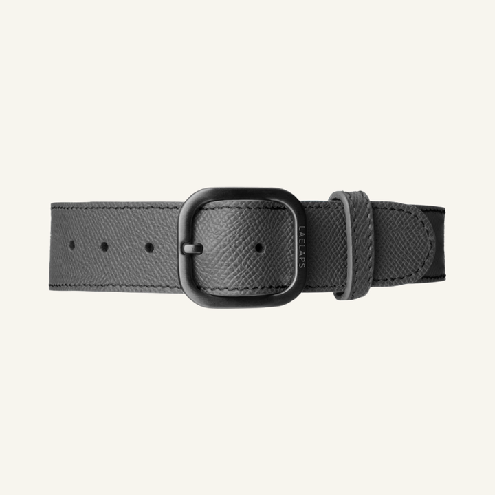 Leren Halsband Graphite