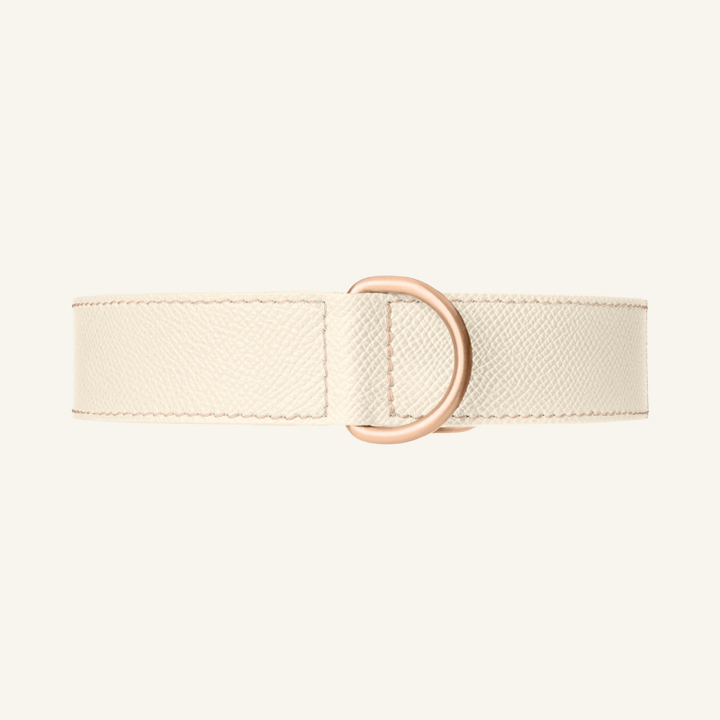 Leather Collar Off White