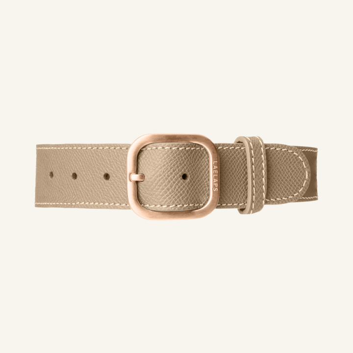 Leather Collar Taupe