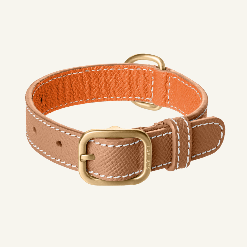 Leather Collar Beige