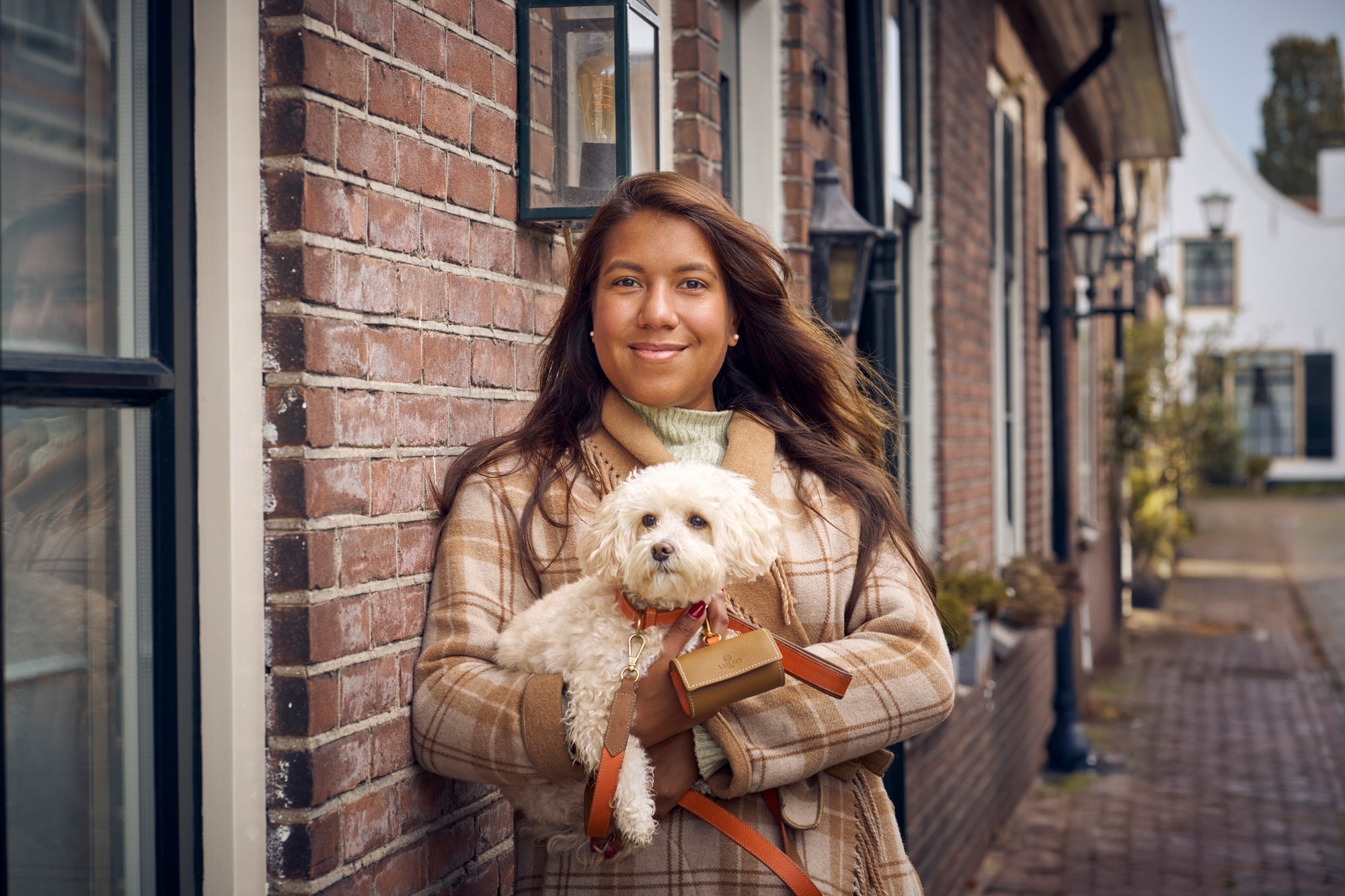 Cute dog and owner with a full set of Laelaps Accessories 