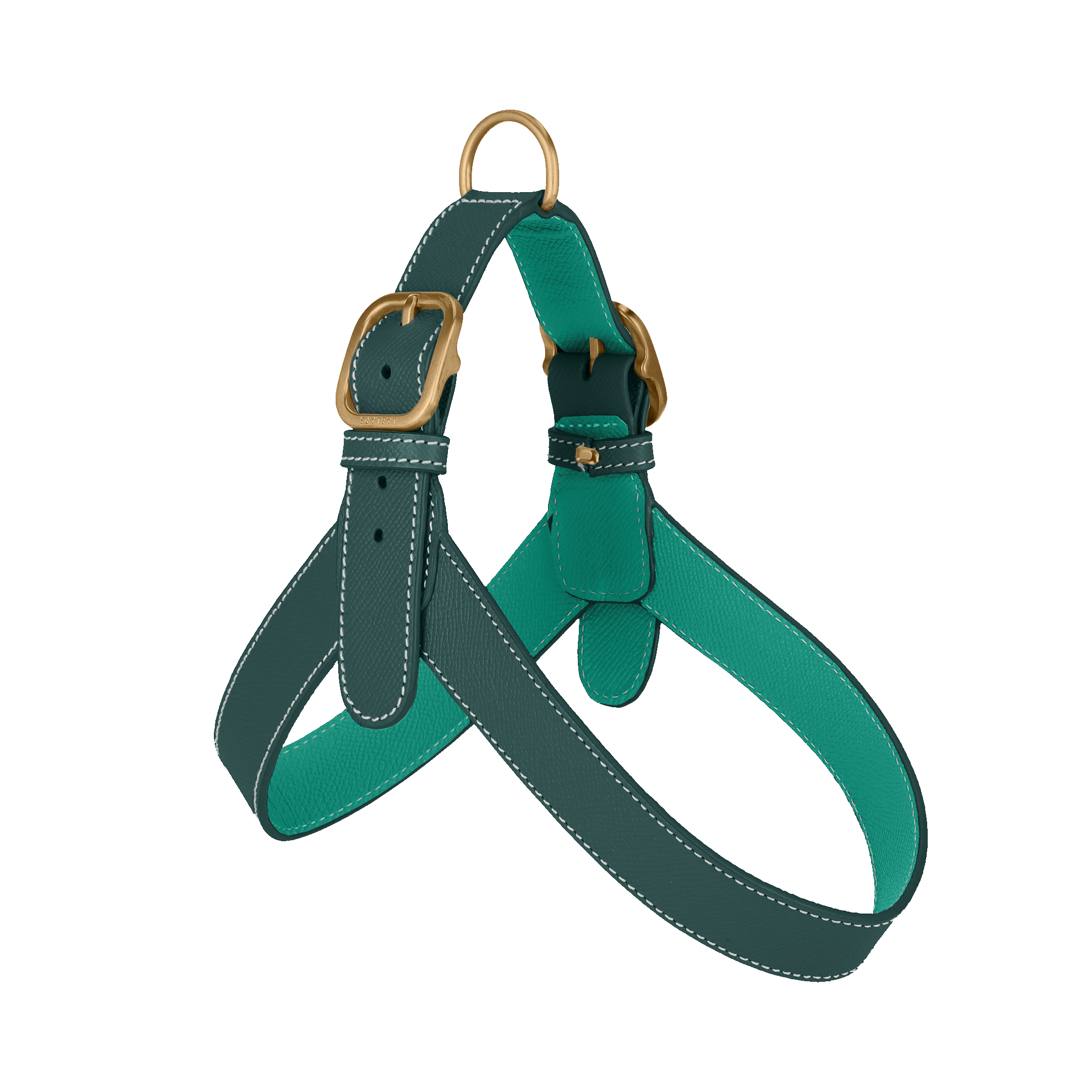 Green Leather Harness