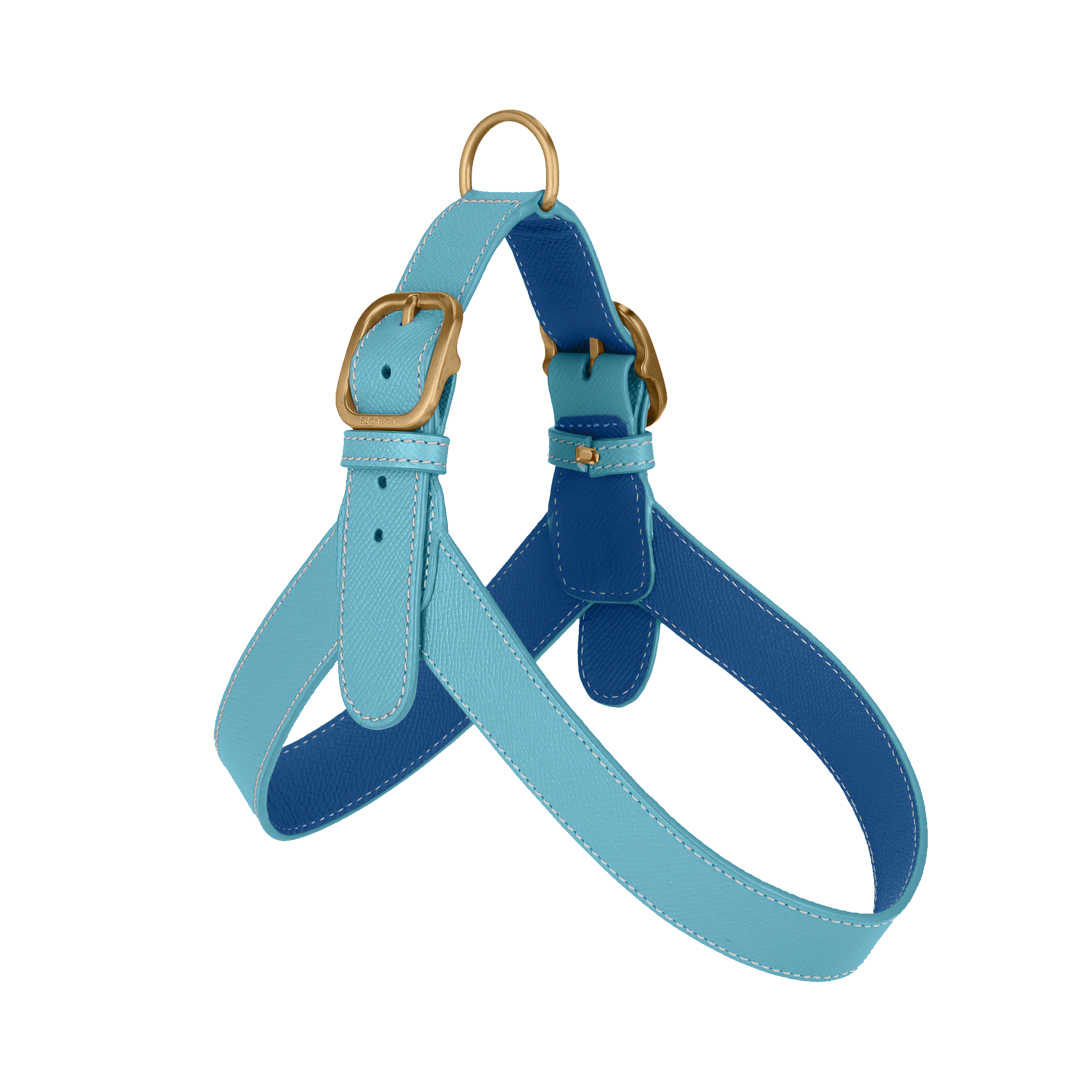 Light Blue Leather Harness