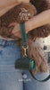 Green Leather Collar